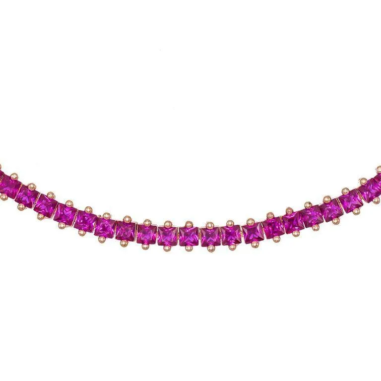 Colored Baguette Choker