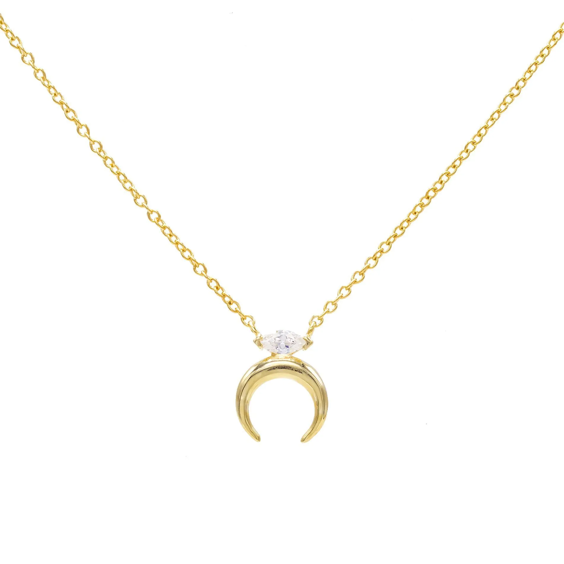 Cowhorn Stone Necklace
