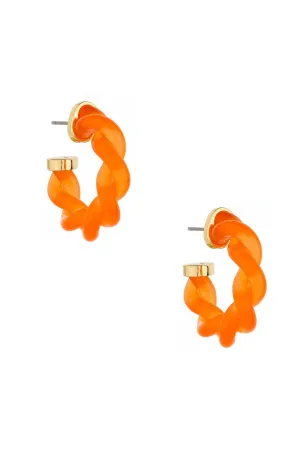 Creamsicle Twist Hoops