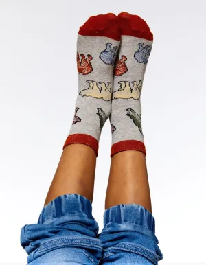Deux Par Deux “Friendly Bears” Print Socks : Size 3/4 to 10/12 Years