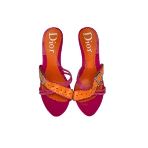 Dior Pink Logo Heels