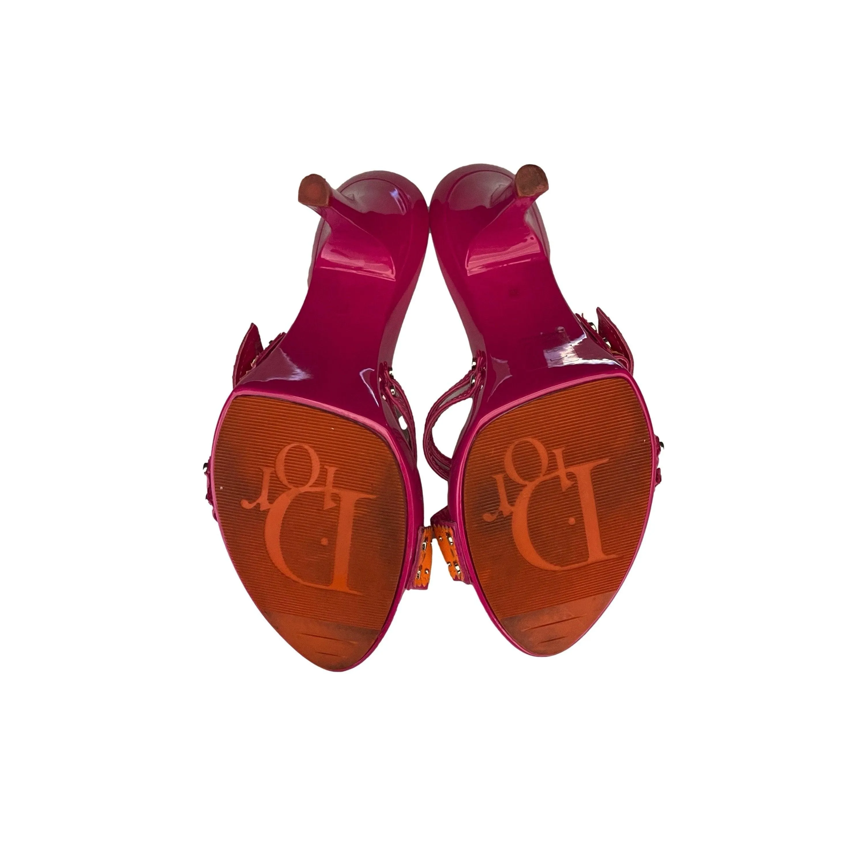 Dior Pink Logo Heels