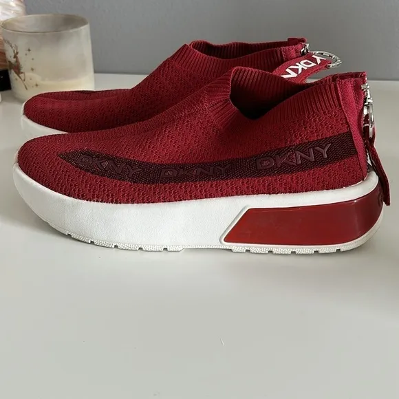 DKNY draya red sneakers size 9M