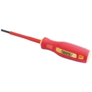 Draper Fully Insulated Plain Slot Screwdriver, 3 X 75Mm Dr-46516