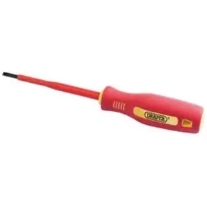 Draper Fully Insulated Plain Slot Screwdriver, 4 X 100Mm Dr-46517