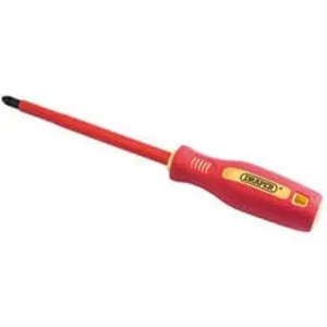 Draper Fully Insulated Soft Grip Pz Type Screwdriver, No.3 X 250Mm Dr-46535