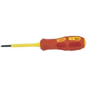 Draper Vde Approved Fully Insulated Cross Slot Screwdriver, No.0 X 60Mm (Sold Loose) Dr-69224