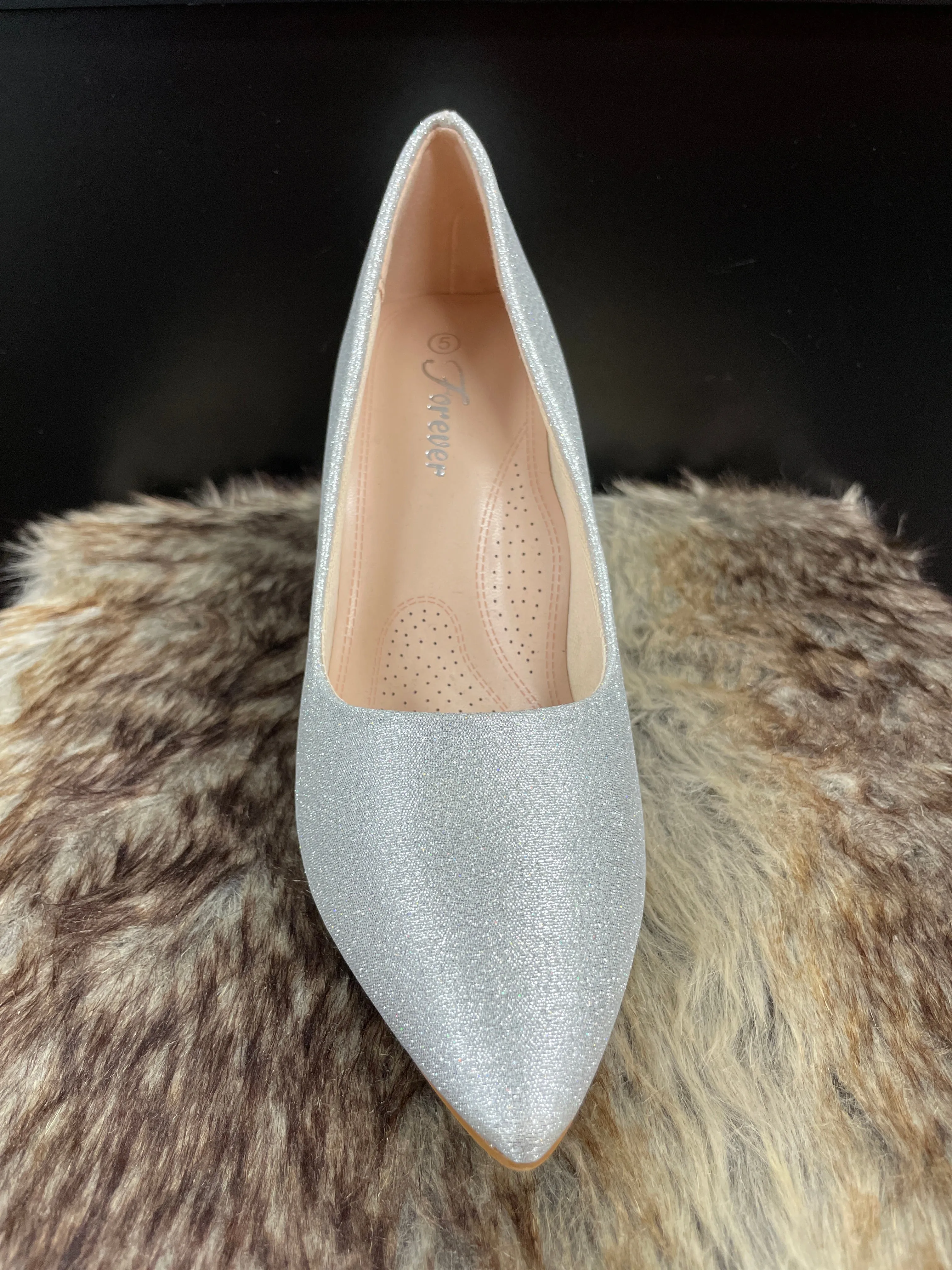 Elsa Silver Sparkle Heels