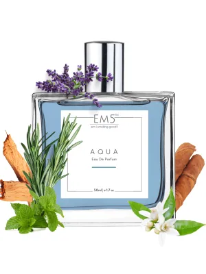 EM5™ Aqua Perfume EDP Spray for Men | Aromatic Fresh Spicy Fragrance Accords | Luxury Gift for Him | Variants Available: 50 ml Spray / 15 ml Spray