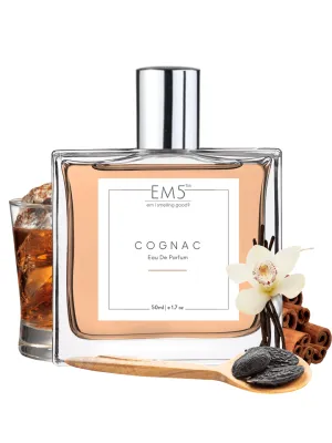 EM5™ C0GNAC Unisex Perfume EDP Spray for Men & Women | Woody Amber Warm Spicy Accords Fragrance | Luxury Gift for Him / Her | Variants Available: 50 ml Spray / 15 ml Spray