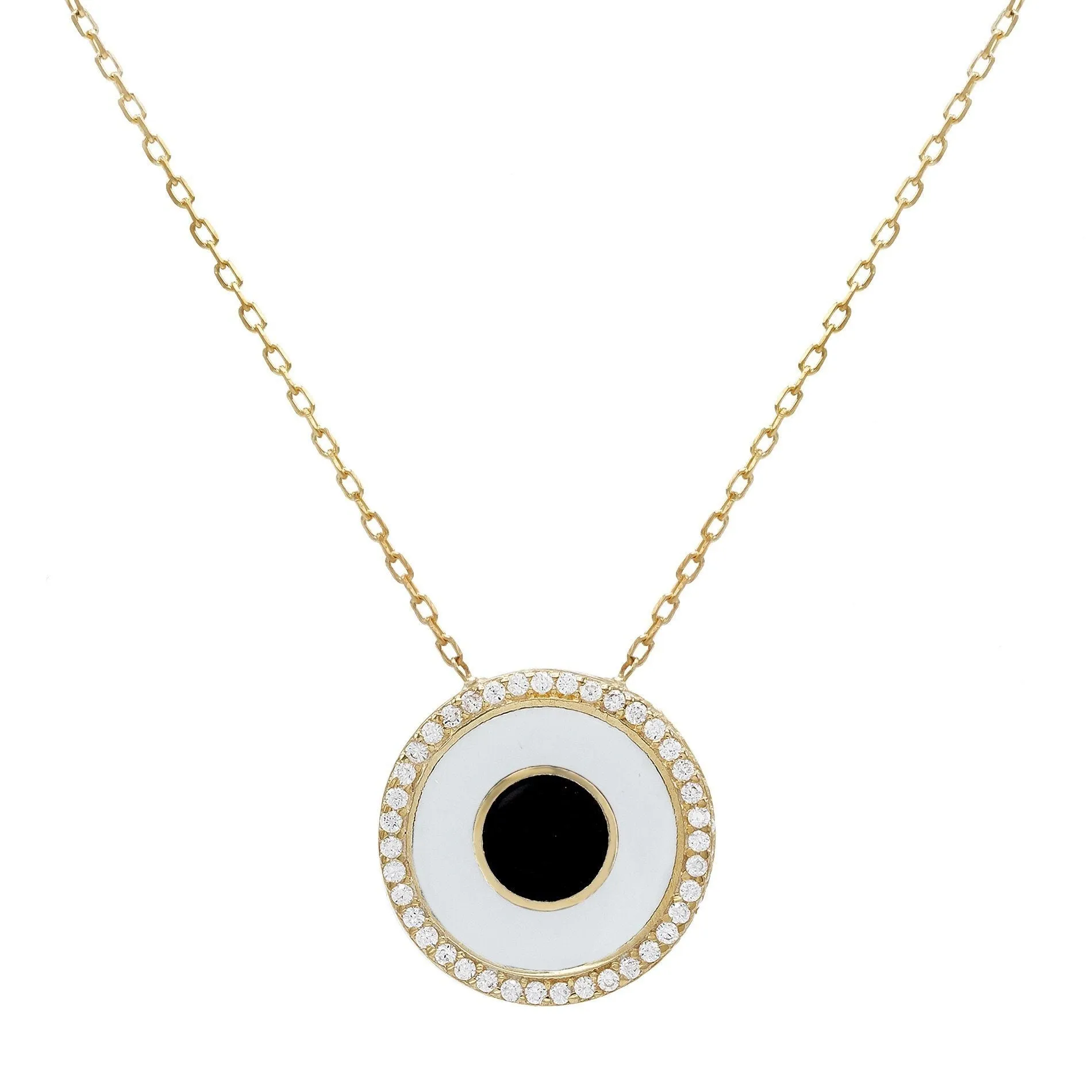 Enamel Medallion Necklace