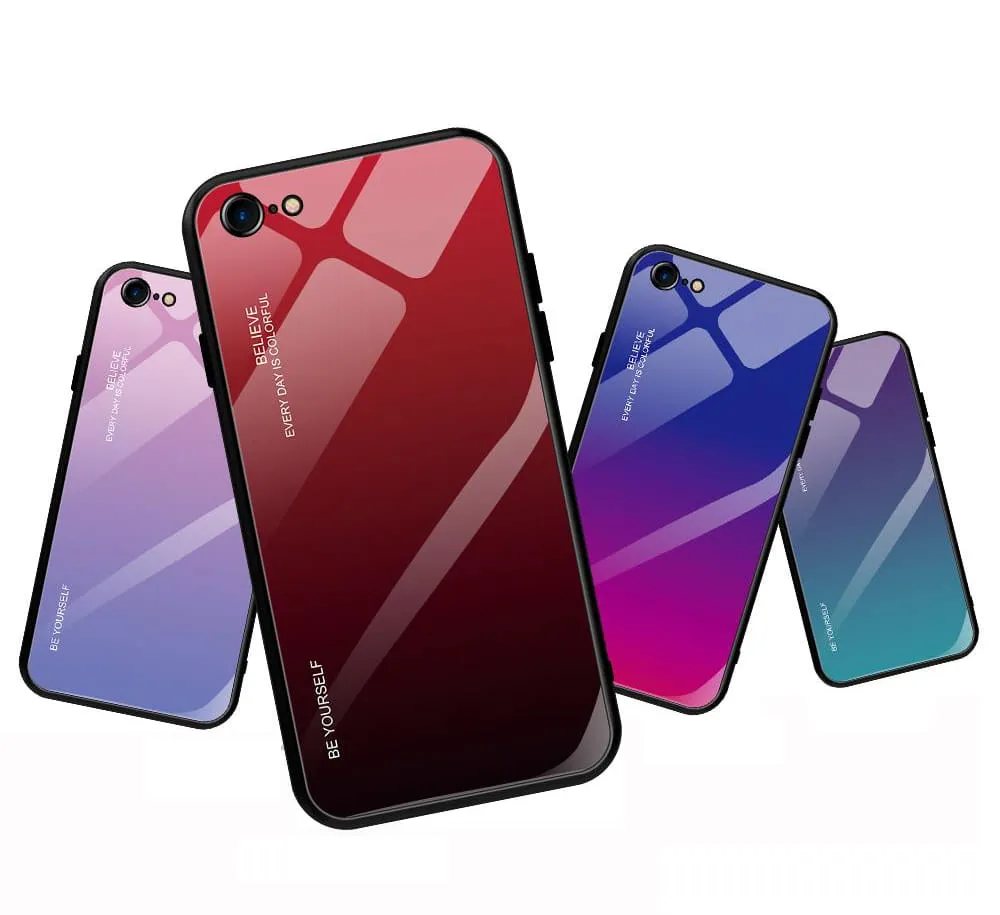 Etui Gradient Glass Case - iPhone 6 / 6s - Warm Sunset