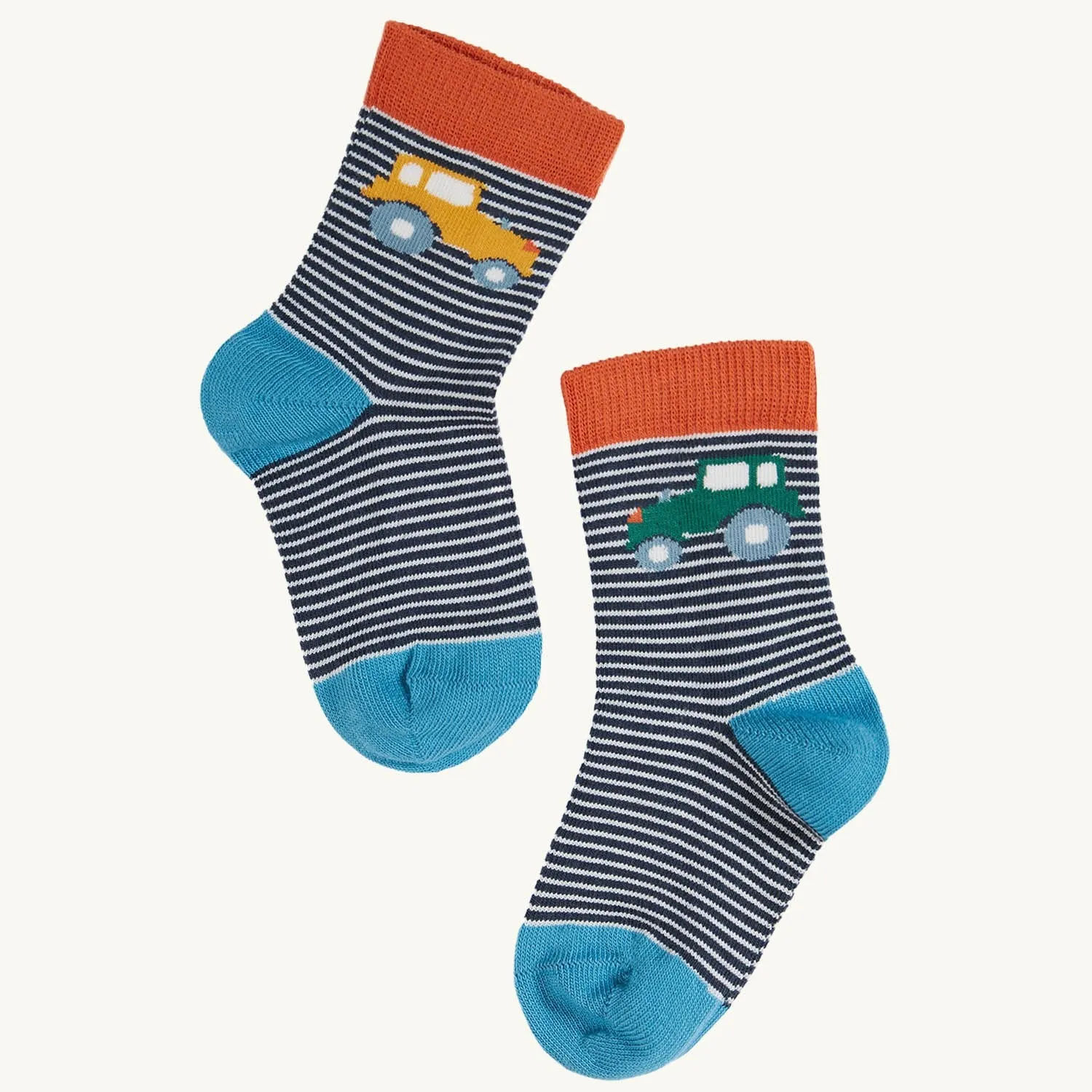 Frugi Little Socks 3 Pack, At the Farm