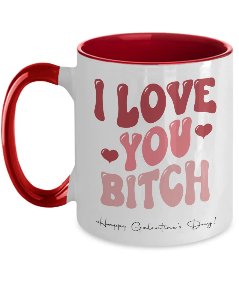 Galentines Day Gift, Galentines Gift, Galentines Day Gifts, Work Bestie, Work Bestie Gift, Gift for BFF, Retro Mug, Two-Toned Mug
