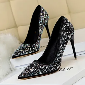 Glitter Crystal High Heels