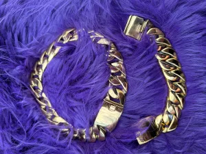 Gold Chunky Necklace Only