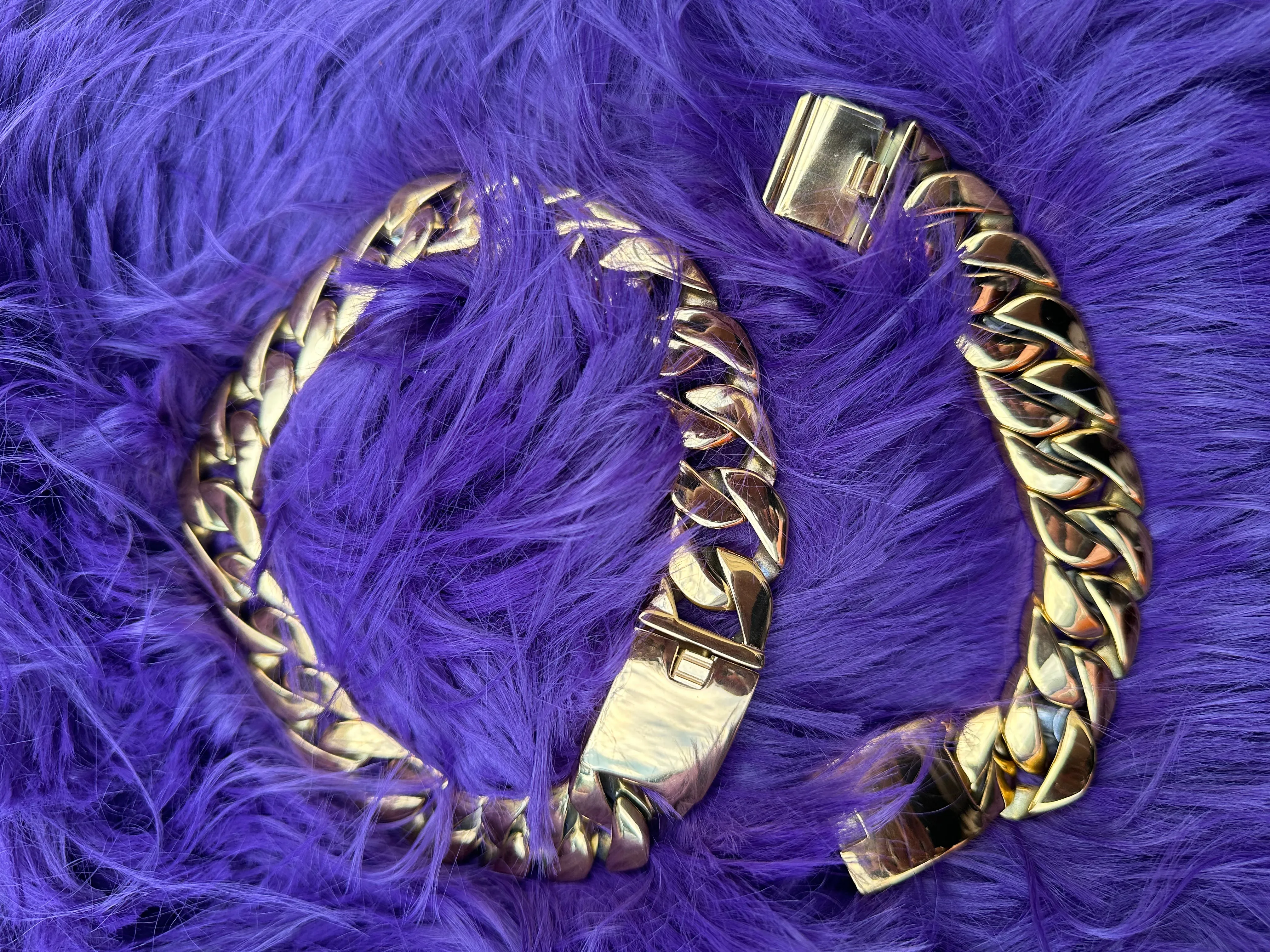 Gold Chunky Necklace Only