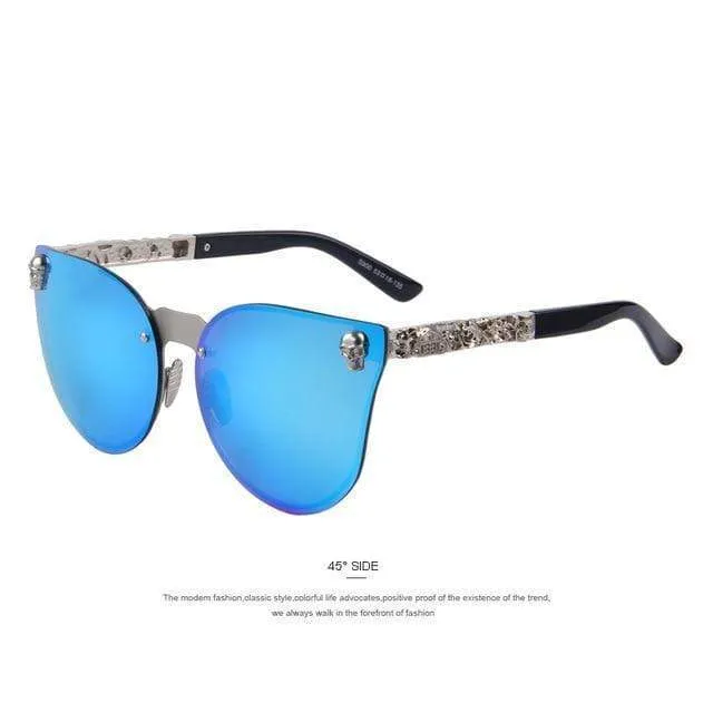 Gothic Skull Metal Frame UV Sunglasses