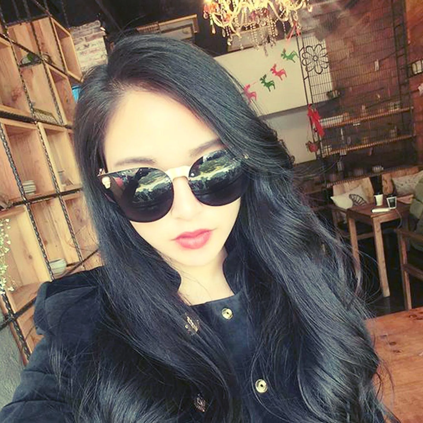 Gothic Skull Metal Frame UV Sunglasses
