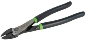 Greenlee® Terminal Crimping Tools, 9 1/2 in, 10-22 AWG, Dipped Grip Handle, Green/Black, KP1022D