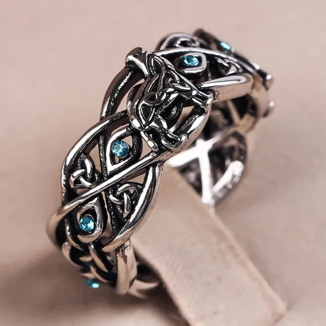 Hallow Out Ring, Fox/ Skeleton/ Celtic Knot