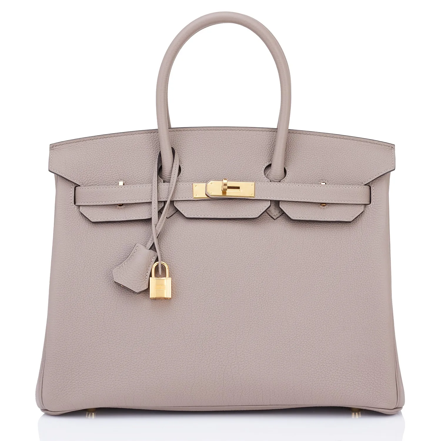 Hermes Gris Asphalte 35cm Birkin Togo Gold Hardware