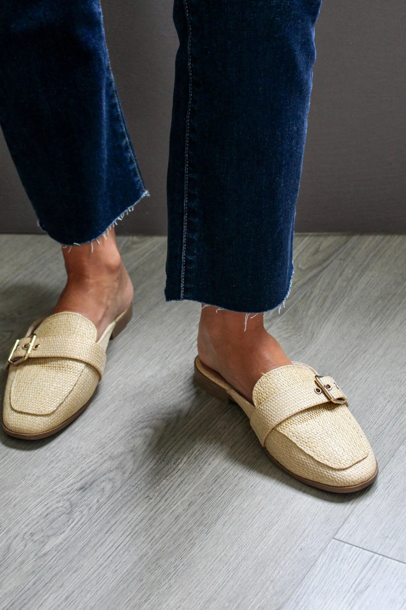 High Stakes Loafer Mule • Natural Raffia - FINAL SALE