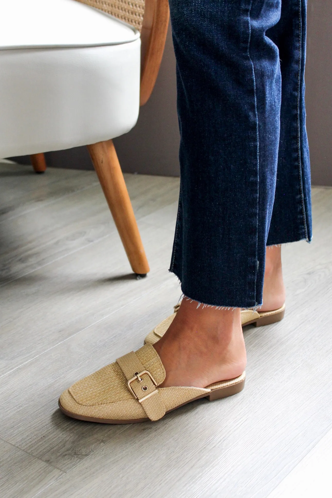 High Stakes Loafer Mule • Natural Raffia - FINAL SALE