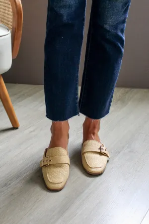 High Stakes Loafer Mule • Natural Raffia - FINAL SALE