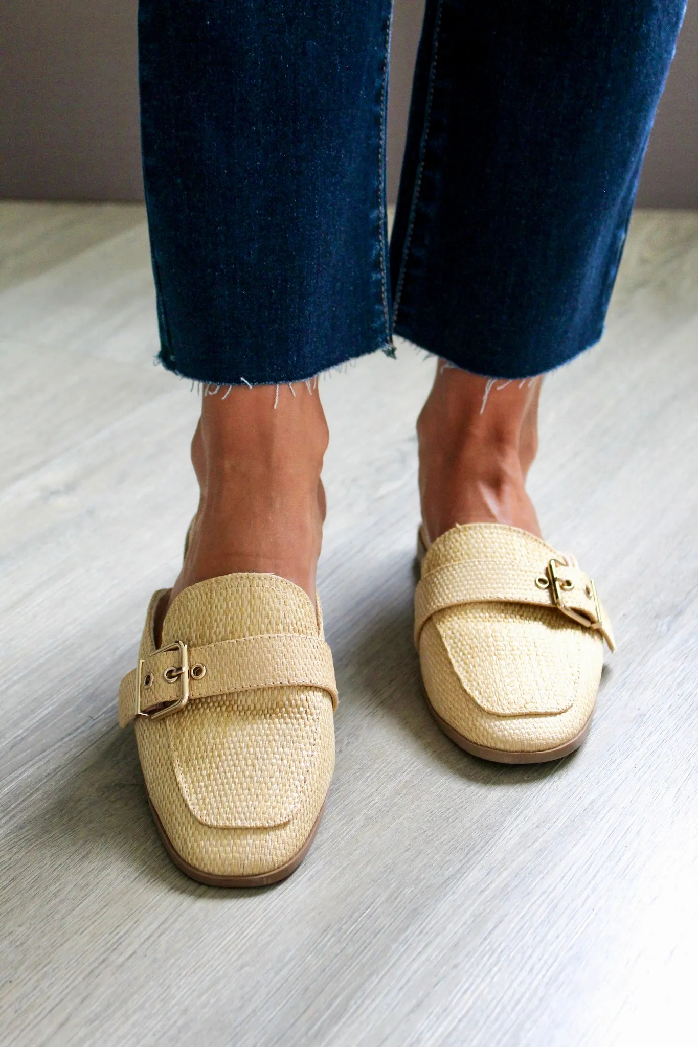High Stakes Loafer Mule • Natural Raffia - FINAL SALE