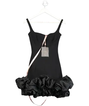House of CB Black Lilou Ruffle Hem Dress UK XS