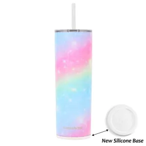 Ice Shaker 20oz Skinny Steel Tumbler With Straw - Unicorn