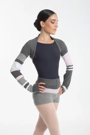 Intermezzo 6398 Striped Mansurbi Knit Shrug
