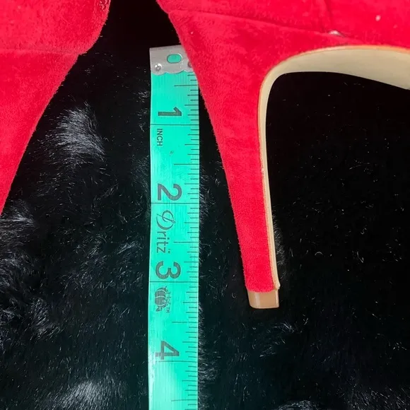 J Crew Three Strap Scalloped Suede Heel