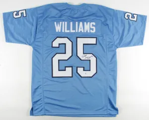 Javonte Williams Signed North Carolina Tar Heels Jersey (Beckett) Denver Broncos