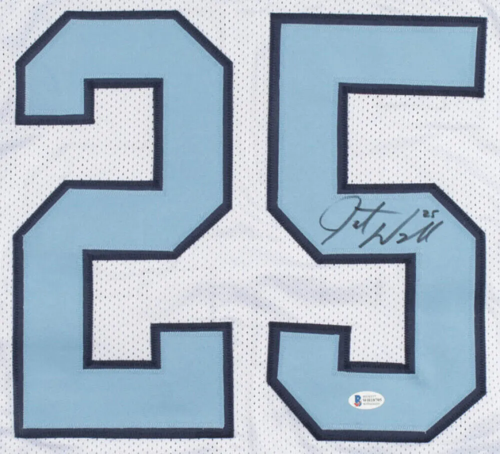 Javonte Williams Signed North Carolina Tar Heels White Jersey (Beckett) Broncos