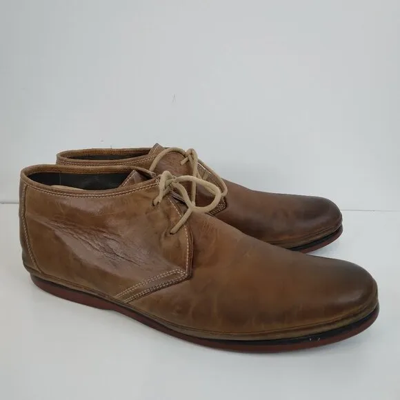 John Varvatos Star USA F1623M1B brown ankle boot chukka 13M