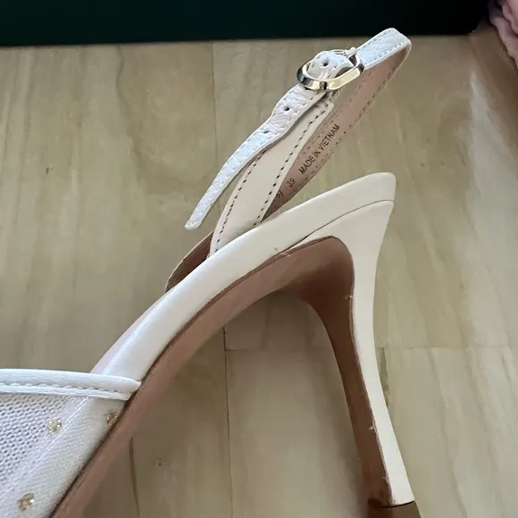 Kate Spade Bridal Sparkle Slingback Heels