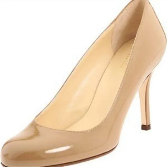 Kate Spade heels creme round toe heel sz 8