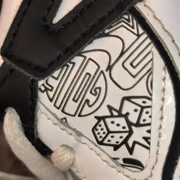 Kids White and Black Sneakers
