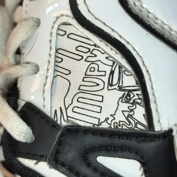 Kids White and Black Sneakers