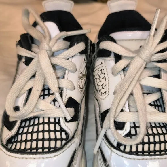 Kids White and Black Sneakers