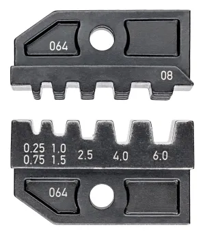 KNIPEX Die Set for Crimp System Pliers Insulated and Non Insulated Wire Ferrules 0.25-6mm² 97 49 08