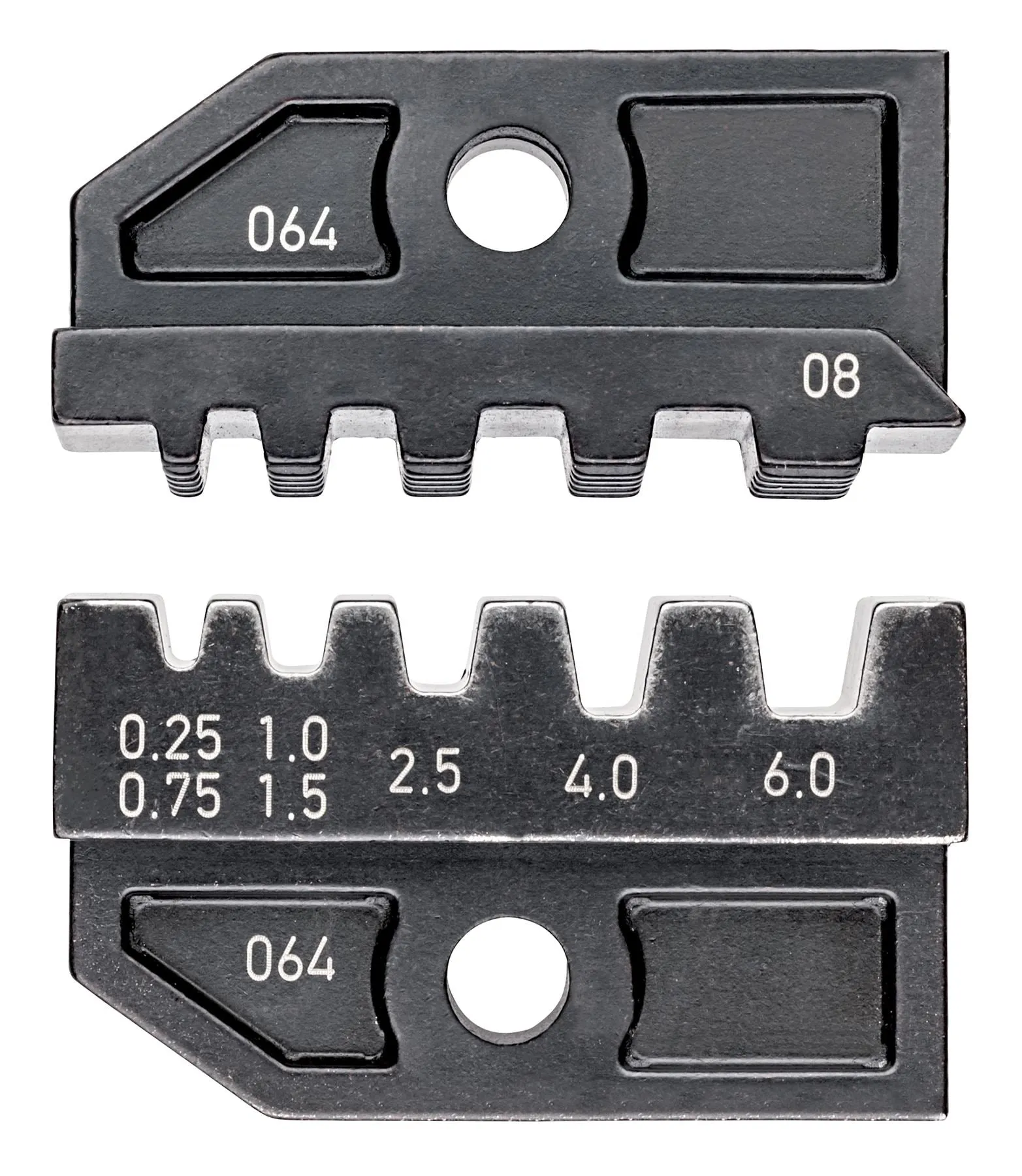 KNIPEX Die Set for Crimp System Pliers Insulated and Non Insulated Wire Ferrules 0.25-6mm² 97 49 08