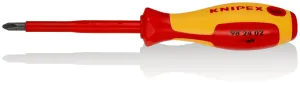 KNIPEX Screwdriver for Phillips Screws PH2 x 100mm VDE Insulated Multi Component Grips 212mm 98 24 02