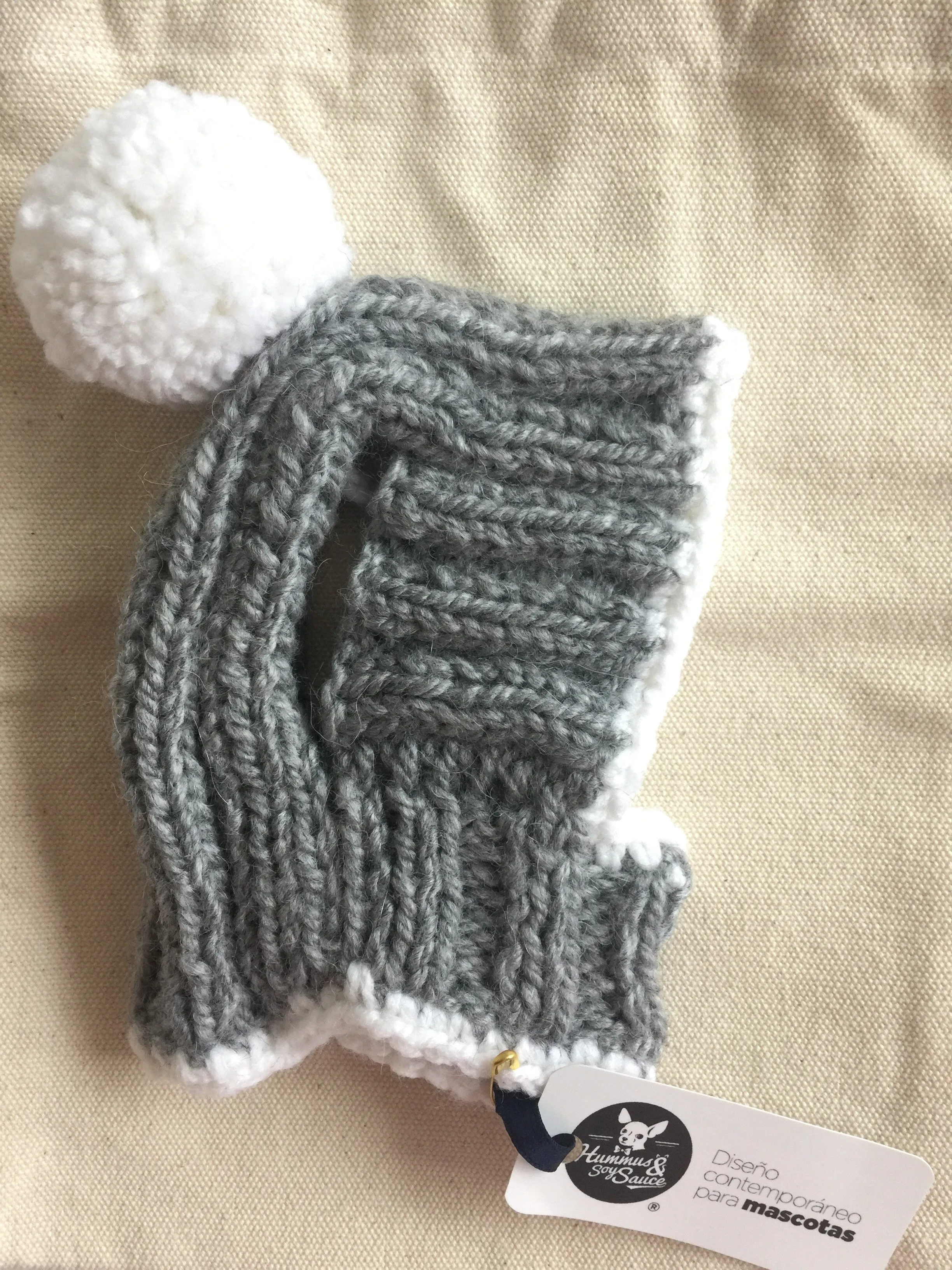 Knitted Hat in Grey