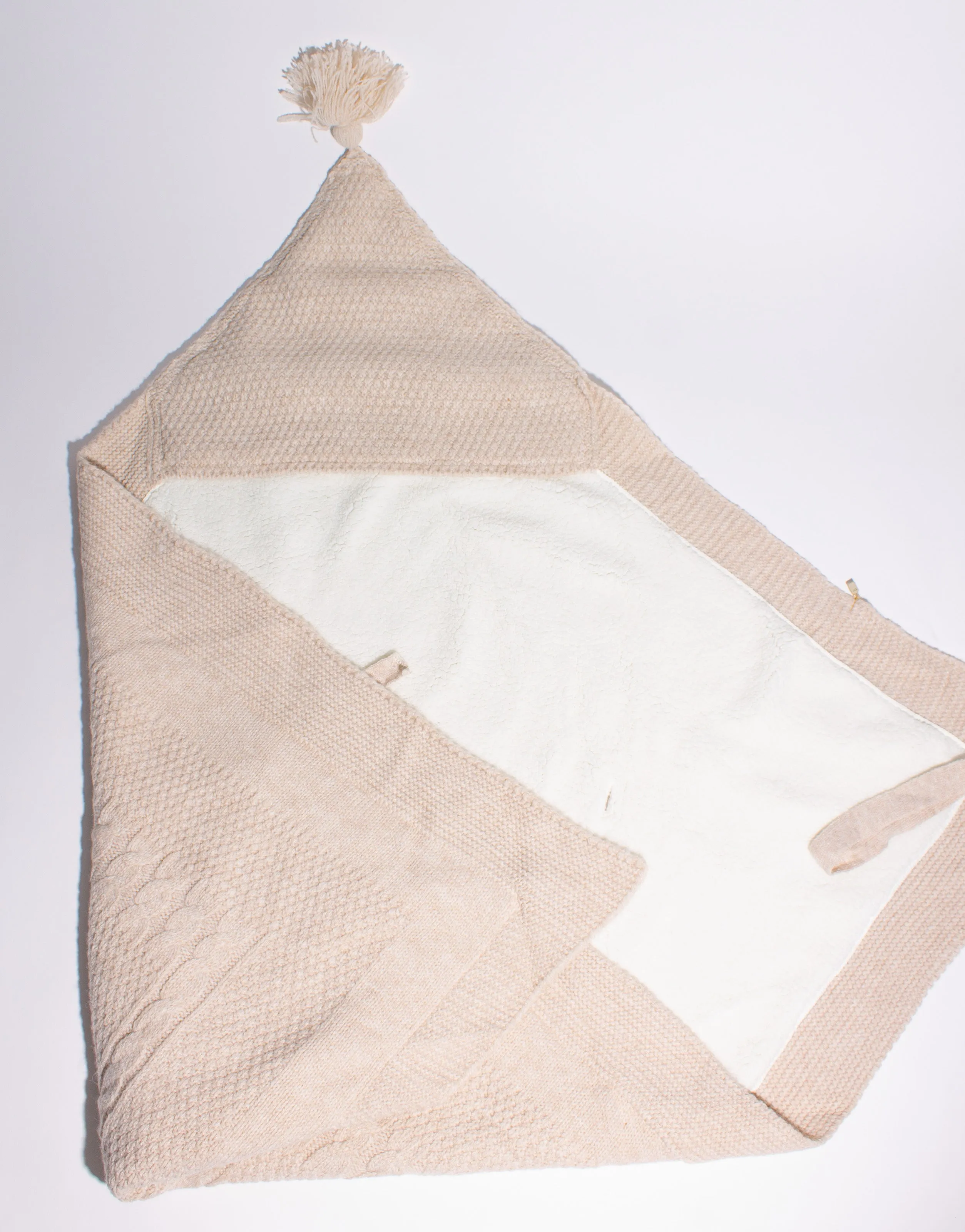 Knitted Warm Blue Swaddle