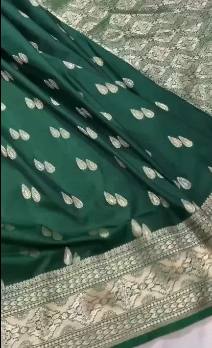 Latest Pure Banarasi Mashru Silk Saree