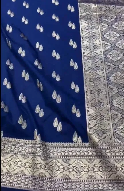 Latest Pure Banarasi Mashru Silk Saree