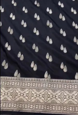 Latest Pure Banarasi Mashru Silk Saree